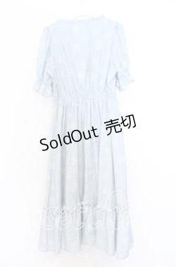 画像3: m petit by misako / NINA'S 花柄スクエアネックワンピース Ｍ サックス O-25-12-05-023-LO-OP-IG-ZT013