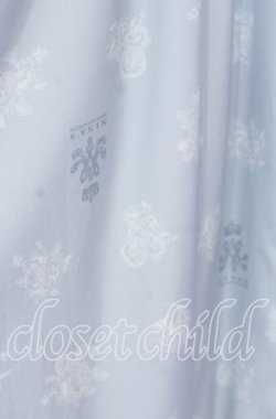 画像4: m petit by misako / NINA'S 花柄スクエアネックワンピース Ｍ サックス O-25-12-05-023-LO-OP-IG-OS