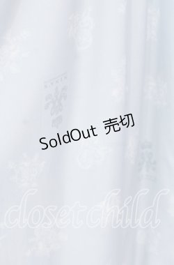 画像4: m petit by misako / NINA'S 花柄スクエアネックワンピース Ｍ サックス O-25-12-05-023-LO-OP-IG-ZT013