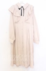 画像1: melume / バックリボンラッフルロングコート Ｌ ベージュ O-25-12-05-024-LO-OP-IG-ZT028 (1)