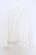 m petit by misako / AM マルエリフリルブラウス Ｌ シロ O-25-12-05-029-LO-BL-IG-OS