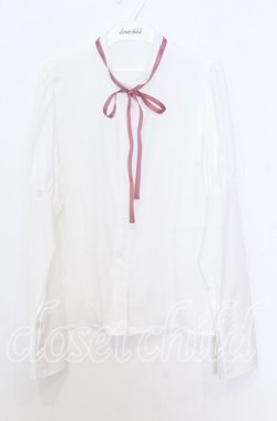 画像1: Kurumi Collaboration / KRデシンジゴスリブラウス Ｍ シロ O-25-12-05-032-LO-BL-IG-OS