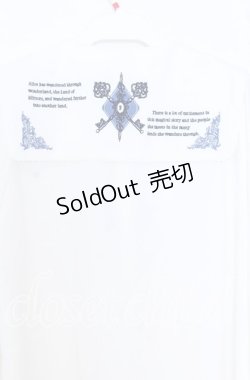 画像4: Amavel / Mysterious Books ブラウス  シロ×ブルー O-25-12-05-033-CA-BL-IG-OS