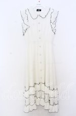 画像1: Rojita / シャドーチェックロングワンピース  シロ O-25-12-05-036-LO-OP-IG-ZT523 (1)