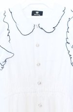 画像2: Rojita / シャドーチェックロングワンピース  シロ O-25-12-05-036-LO-OP-IG-ZT523 (2)
