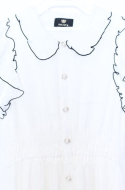 画像2: Rojita / シャドーチェックロングワンピース  シロ O-25-12-05-036-LO-OP-IG-OS