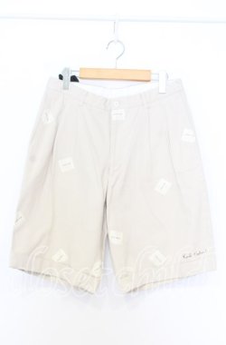 画像1: Karl Helmut / デニムパッチショートパンツ  アイボリー O-25-12-05-037-EL-PA-IG-OS