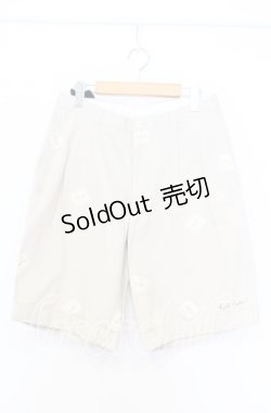 画像1: Karl Helmut / デニムパッチショートパンツ  アイボリー O-25-12-05-037-EL-PA-IG-OS