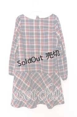 画像2: Fi.n.t / 丸襟チェックワンピース  ネイビーチェック O-25-12-05-038-CA-OP-IG-OS