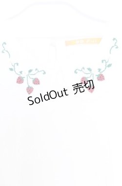 画像2: Fi.n.t / いちごステッチパフTシャツ  アイボリー O-25-12-05-039-CA-TO-IG-OS