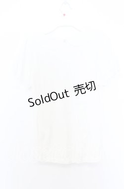 画像3: Fi.n.t / いちごステッチパフTシャツ  アイボリー O-25-12-05-039-CA-TO-IG-OS