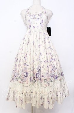 画像1: Victorian maiden / ローズガーデンロングドレス  ムーンライトブルー O-25-12-05-004-CL-OP-OW-OS