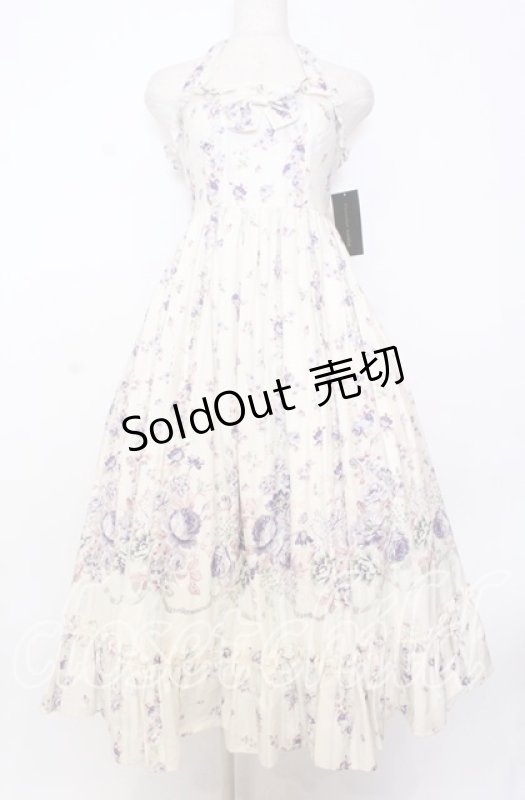 画像1: Victorian maiden / ローズガーデンロングドレス  ムーンライトブルー O-25-12-05-004-CL-OP-OW-OS (1)