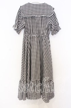 画像3: m petit by misako / TT*Mギンガムチェック半袖ワンピース Ｓ クロ×シロ O-25-12-05-041-LO-OP-IG-OS