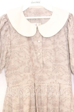 画像2: m petit by misako / NINA’Sコラボトワルドジュイワンピース Ｓ ベージュ O-25-12-05-043-LO-OP-IG-OS