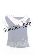 Angelic Pretty / Milkshakeカットソー  ネイビー×シロ O-25-12-05-045-AP-TO-IG-OS
