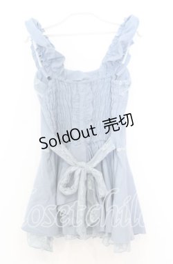 画像3: axes femme / 編み上げペプラムビスチェ M ブルー O-25-12-05-047-AX-TO-YM-OS