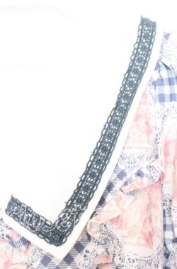 画像2: LIZ LISA / 花柄×チェックトップス O グレー O-25-12-05-048-LO-TO-YM-OS