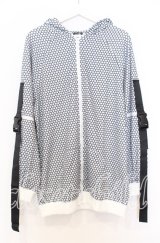 NieR Clothing / 袖切り離し可能ハニカム2WWAYパーカー F ホワイト O-25-12-05-049-PU-TO-YM-ZT1211F