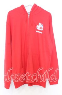 NieR Clothing /ACK ZIP PARKA【ハローキティ×NIER CHARACTERS】 パーカー 2XL レッド O-25-12-05-050-PU-TO-YM-ZT1211F