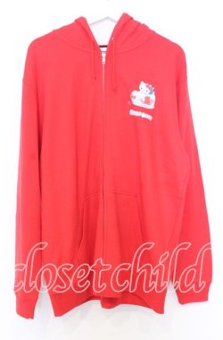 画像1: NieR Clothing /ACK ZIP PARKA【ハローキティ×NIER CHARACTERS】 パーカー 2XL レッド O-25-12-05-050-PU-TO-YM-OS