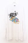 画像1: NieR CLOTHING / ONEくん プリントBIGカットソー XL ホワイト O-25-12-05-052-PU-TO-YM-ZT090 (1)