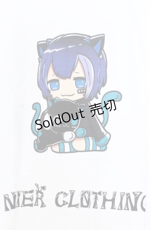 画像2: NieR CLOTHING / シエルプリントBIGカットソー XL ホワイト O-25-12-05-053-PU-TS-YM-ZT063 (2)
