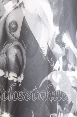 画像2: NieR Clothing / モノトーン総柄パーカー  ホワイトｘグレー O-25-12-05-054-PU-TO-YM-OS