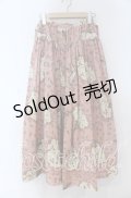 PINK HOUSE / フラワーウエストリボンスカート  ピンク O-25-12-05-1044-LO-SK-IG-OS