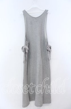 画像3: PINK HOUSE / ギンガムロゴ使いワンピース  グレー O-25-12-05-1048-LO-OP-OW-OS