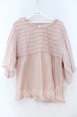 画像1: PINK HOUSE / ローンフリルブラウス  ピンク O-25-12-05-1050-LO-BL-OW-OS