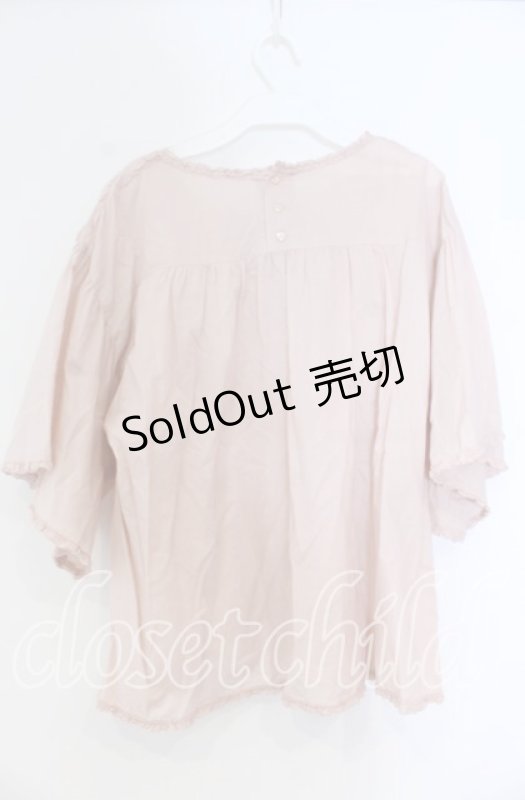 画像2: PINK HOUSE / ローンフリルブラウス  ピンク O-25-12-05-1050-LO-BL-OW-ZT556 (2)