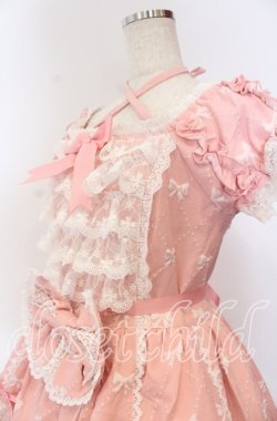 画像2: AND ROMEO / ジャカード調お姫様ドレス  ピンク O-25-12-05-1007-LO-OP-OW-OS