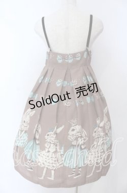 画像4: Emily Temple cute / ラビットバレリーナプリントノースリーブワンピース  ブラウン O-25-12-05-1009-ET-OP-OW-OS