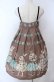 画像4: Emily Temple cute / ラビットバレリーナプリントノースリーブワンピース  ブラウン O-25-12-05-1009-ET-OP-OW-OS (4)
