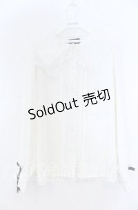 Rojita / リボンブローチバックレースアップブラウス  シロ O-25-12-05-1010-LO-BL-IG-OS