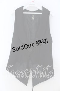 BPN / タックシングルボタンベスト M ブラック O-25-12-05-1011-GO-TO-OW-OS