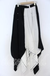 Deorart / Wガーゼ・ユニセックス スカート F ブラック×ホワイト O-25-12-05-1013-PU-PA-OW-OS