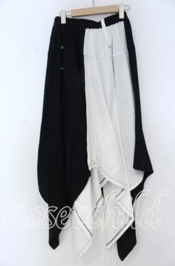 画像1: Deorart / Wガーゼ・ユニセックス スカート F ブラック×ホワイト O-25-12-05-1013-PU-PA-OW-OS