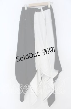 画像1: Deorart / Wガーゼ・ユニセックス スカート F ブラック×ホワイト O-25-12-05-1013-PU-PA-OW-OS