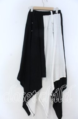 画像2: Deorart / Wガーゼ・ユニセックス スカート F ブラック×ホワイト O-25-12-05-1013-PU-PA-OW-OS