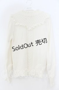 axes femme / ヨーク切り替えニットプル M キナリ O-25-12-05-1016-AX-TO-OW-OS