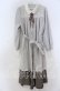 画像1: axes femme / 襟付バイカラーワンピース M グレージュ O-25-12-05-1019-AX-OP-OW-OS (1)