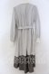 画像2: axes femme / 襟付バイカラーワンピース M グレージュ O-25-12-05-1019-AX-OP-OW-OS (2)