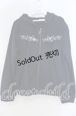 画像1: axes femme / 刺繍入りパーカー M ネイビー O-25-12-05-1025-AX-TO-OW-OS