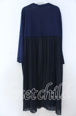 画像2: axes femme / ＵＶカットバックプリーツカーディガン M ネイビー O-25-12-05-1027-AX-TO-OW-OS