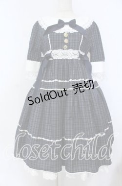 画像1: BABY,THE STARS SHINE BRIGHT / タータンチェックシャーメインワンピース  グリーン O-25-12-05-1003-BA-OP-IG-OS