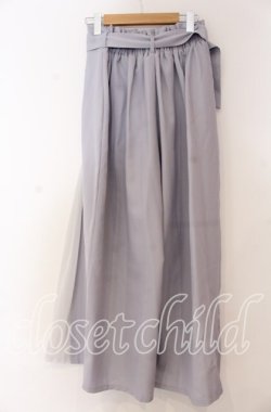 画像3: axes femme / サイドプリーツワイドパンツ M ブルー O-25-12-05-1031-AX-PA-OW-OS