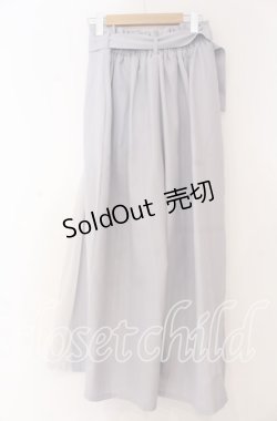 画像3: axes femme / サイドプリーツワイドパンツ M ブルー O-25-12-05-1031-AX-PA-OW-OS