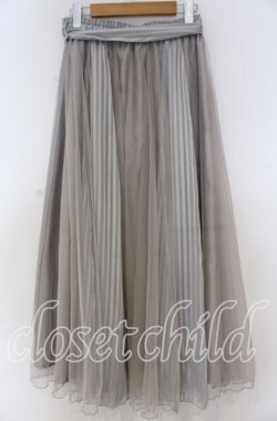 画像2: axes femme / ストライプサテンチュールスカート M ブルーグレー O-25-12-05-1033-AX-SK-OW-OS